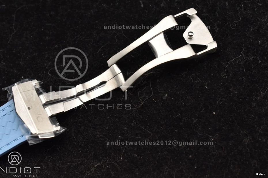 Best Strap 1:1 Summer VSF Clone A8938 Terra Rubber Aqua Worldtimer on Edition Super Blue Blue 43mm Dial GMT 0106